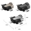 Gold 3 In 1 OTG Adapter - 2