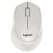 Logitech M330 Wireless Mouse with USB Receiver, Optical, Mute, White - 1