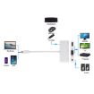 USB 2.0/Audio/VGA/HDMI to USB-C Hub Adapter (White) - 5