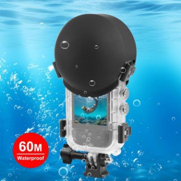 PULUZ 60m Waterproof Diving Case for Insta360 X5 with Lens Cover - 1
