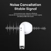 ROCK EB300 TWS Stereo Wireless Bluetooth 5.1 Earphone (White) - 5