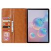 Galaxy Tab S7 FE Brown Leather Case with Holder & Card Slots - 5