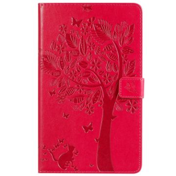 Cat & Tree Pattern Flip Leather Case for Galaxy Tab A 8.0 (2019) - 1