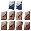 Acacia Wood 21 Tone Kalimba Thumb Piano (Coffee-Cat) - 2