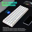 HXSJ L800 61 Keys Bluetooth/Wireless/Wired Mechanical Keyboard White - 5