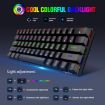HXSJ L800 61 Keys Bluetooth/Wireless/Wired Mechanical Keyboard White - 6