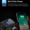 1.4" Car MP3 Player FM Transmitter QC3.0 Bluetooth Handsfree/TF Card - 4