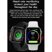 T500 1.44" TFT Smart Watch, Sleep/Heart Rate Monitor, Bluetooth Call, Pink - 4