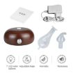 Wood Essential Oil Diffuser Aromatherapy Machine, AU Plug, Dark Brown - 6