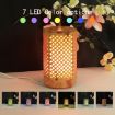 USB 200ml Wooden Aromatherapy Ultrasonic Humidifier (Light Brown-2) - 4