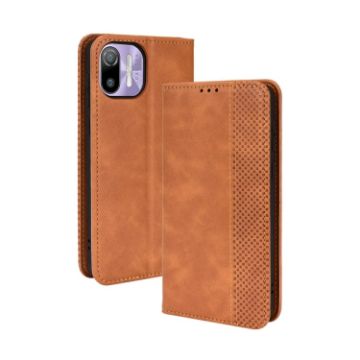 Ulefone Note 6/6P Retro Leather Case with Magnetic Buckle (Brown) - 1