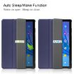 TCL Tab 10s Dark Blue Leather Tablet Case with Folding Holder - 4