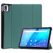 TCL Tab 10s Dark Green Leather Tablet Case with Holder - 1