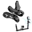 PULUZ Ball Clamp CNC Aluminum Flashlight for Diving Photography (Black) - 4