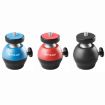 PULUZ Red Aluminum Alloy Ball Head Tripod Adapter 1/4" Screw - 6