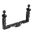 PULUZ Dual Handle Tray Stabilizer for Underwater Cameras (Black) - 2