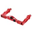 PULUZ Red Dual Handles Aluminum Tray Stabilizer for Cameras - 3