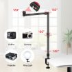 PULUZ Black Overhead Camera Mount C-Clamp Desk Stand Holder - 4