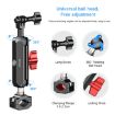 PULUZ CNC Metal Magic Arm Rod Mount for Motorcycle Rearview Clamp - 4