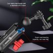 PULUZ CNC Metal Magic Arm Rod Mount for Motorcycle Rearview Clamp - 5