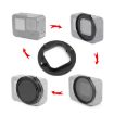 PULUZ 52mm CPL + UV Filter with Adapter for GoPro HERO12/11/10/9 - 6