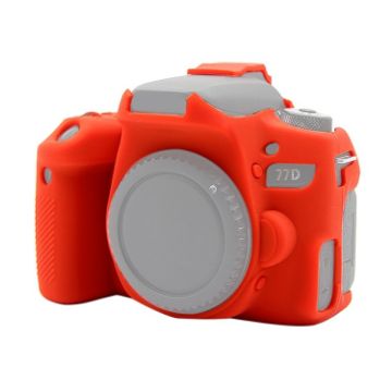 Red PULUZ Soft Silicone Case for Canon EOS 77D Camera - 1