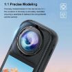 PULUZ Transparent PC Lens Guard for Insta360 X5 Rotation Cover - 4