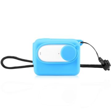 Insta360 GO 3 PULUZ Charging Case with Lens Cap & Strap (Blue) - 1