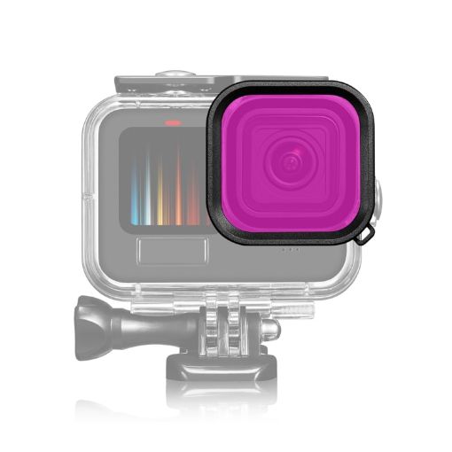 PULUZ Purple Diving Lens Filter for GoPro HERO13/12/11/10/9 Black - 1