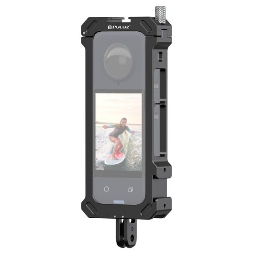 PULUZ Metal Cage for Insta360 X4 with Cold Shoe & Tripod Adapter - 1