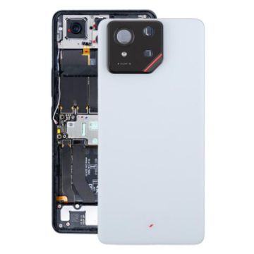 Asus ROG Phone 9 5G Glass Back Cover with Lens (Matte White) - 1