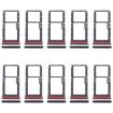 10pcs Original SIM + Micro SD Card Tray for Motorola Moto G53 (Black) - 1