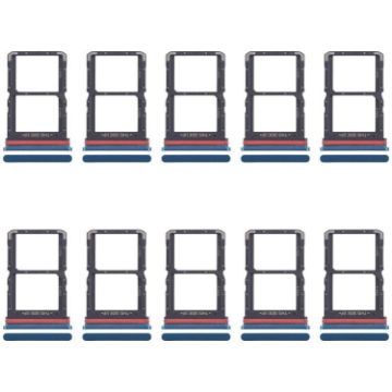 10pcs Original SIM Card Tray for Motorola Moto G71 5G (Blue) - 1