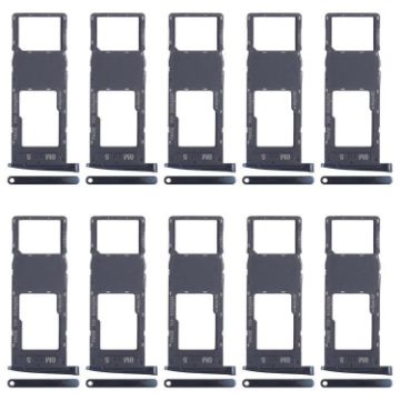 Moto G6 Plus 10pcs Original SIM + Micro SD Card Tray (Black) - 1