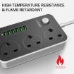 LDNIO SC3604 Multi-function Socket, 6 USB Ports, 2m Cable, UK Plug - 5