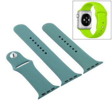 Apple Watch Series 10/9/8/7/SE Rubber Band with Pin Buckle (Cactus) - 1