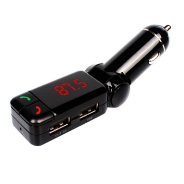 BC-06 Bluetooth Car Kit FM Transmitter with LED & USB Charger - 1