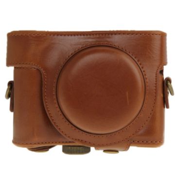 Sony HX50 Leather Camera Case Bag - Brown - 1