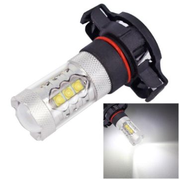 H16 80W 850LM Car Fog Light Bulb, 16-LEDs, White, DC 12-24V - 1