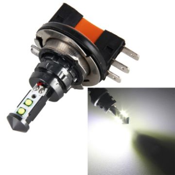 H15 20W 800LM White LED Car Daytime Running/Fog Light Bulb 12-24V - 1