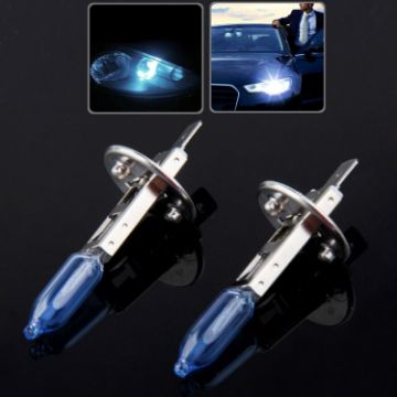 HOD H1 Super White 12V/100W Car Headlight Bulb, 6000K 2400LM (Pair) - 1