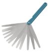 17 Blades Metric Feeler Gauge Tool, 0.02-1mm Thickness - 2