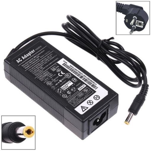 EU Plug 19V 4.74A 90W Lenovo Notebook Adapter 5.5x2.5mm Tips - 1