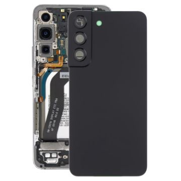 Galaxy S22 5G SM-S901B Battery Back & Camera Lens Cover (Black) - 1