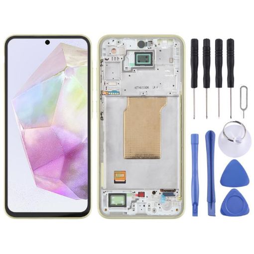 Samsung Galaxy A35 SM-A356B OLED LCD Screen with Frame Green - 1