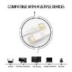 Gold Plated CAT7 Flat Ethernet Cable 10Gbps 25m RJ45 LAN Network - 6