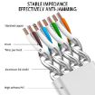 CAT7 Ultra-thin Flat Ethernet LAN Cable 10Gbps 30m Gold Plated RJ45 - 5
