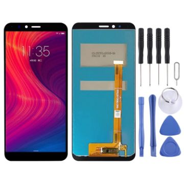 Lenovo K5 Play L38011 Black LCD Screen & Digitizer Assembly - 1