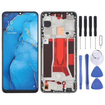 LCD Screen for OPPO Reno3/X2 Lite/K7 5G with Frame (Gold) - 1