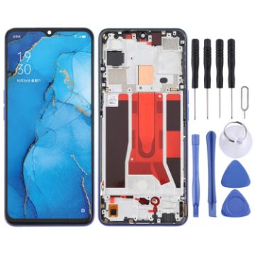 Original LCD Screen for OPPO Reno3/F15/Find X2 Lite/K7 5G (Blue) - 1
